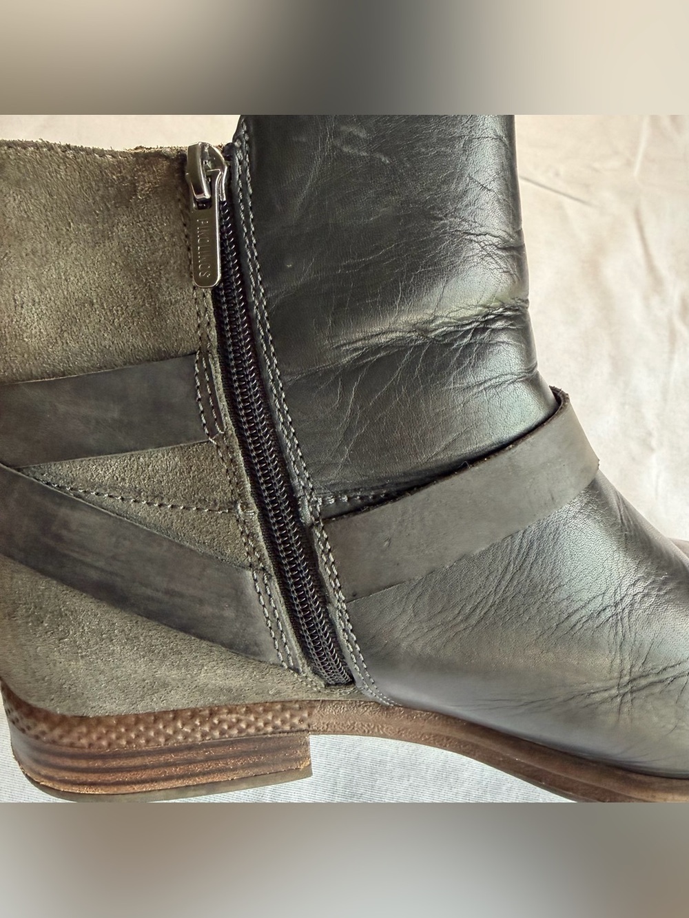 PIKOLINOS Black Leather & Suede Harness Ankle Boots Women’s Size 41 - Picture 7 of 16